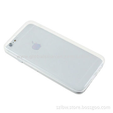 Supper Soft TPU Rubber Transparent Crystal Clear Back Cover Case for iPhone 6, Design for 4.7''